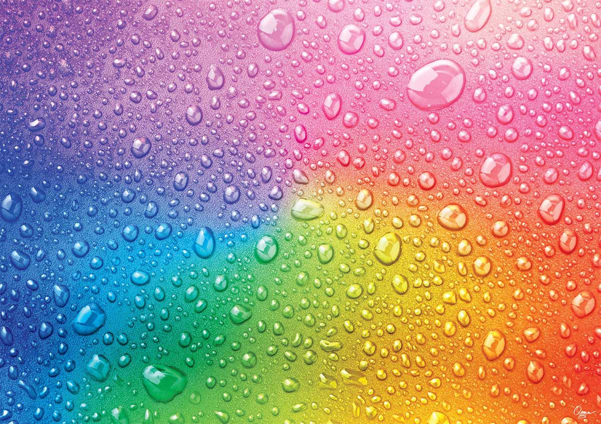 Drops of Color - Scratch and Dent Abstract Jigsaw Puzzle