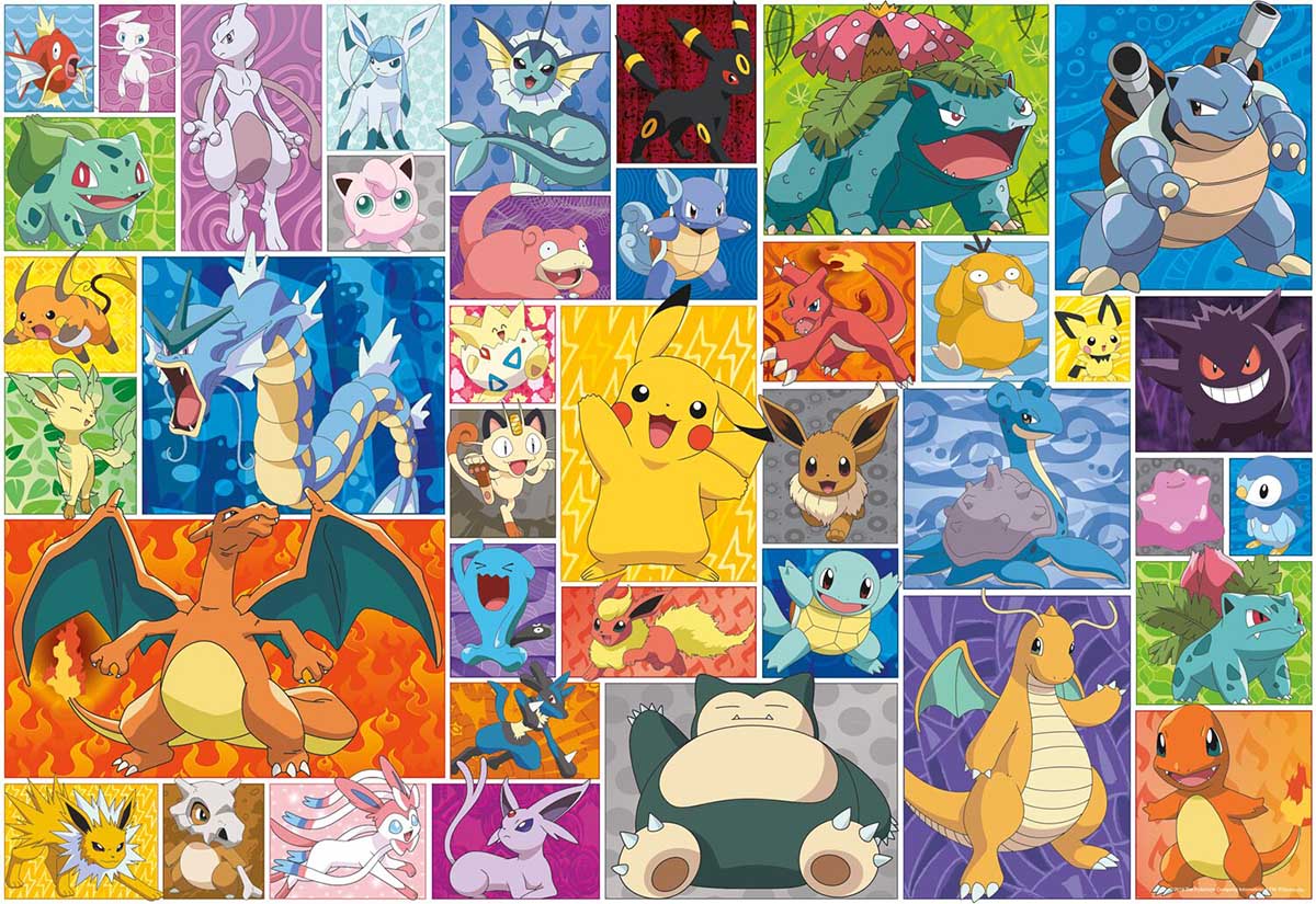 Pokemon - Pokemon Squares - Scratch and Dent Video Game Jigsaw Puzzle