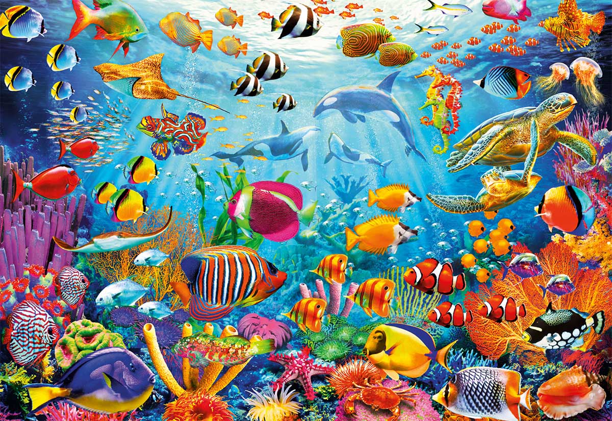 Reef Rush Hour Sea Life Jigsaw Puzzle