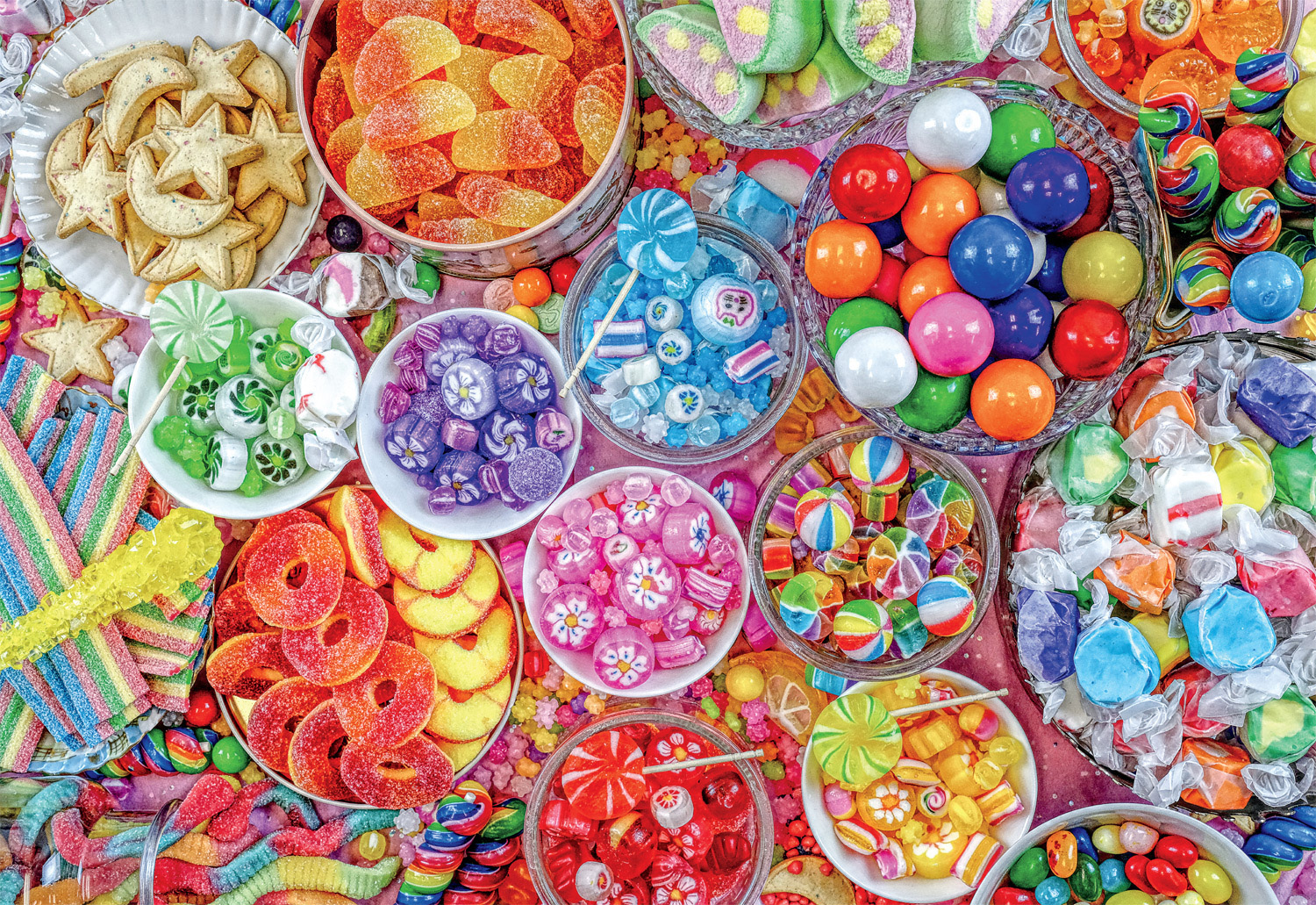 Candy Party! Rainbow & Gradient Jigsaw Puzzle