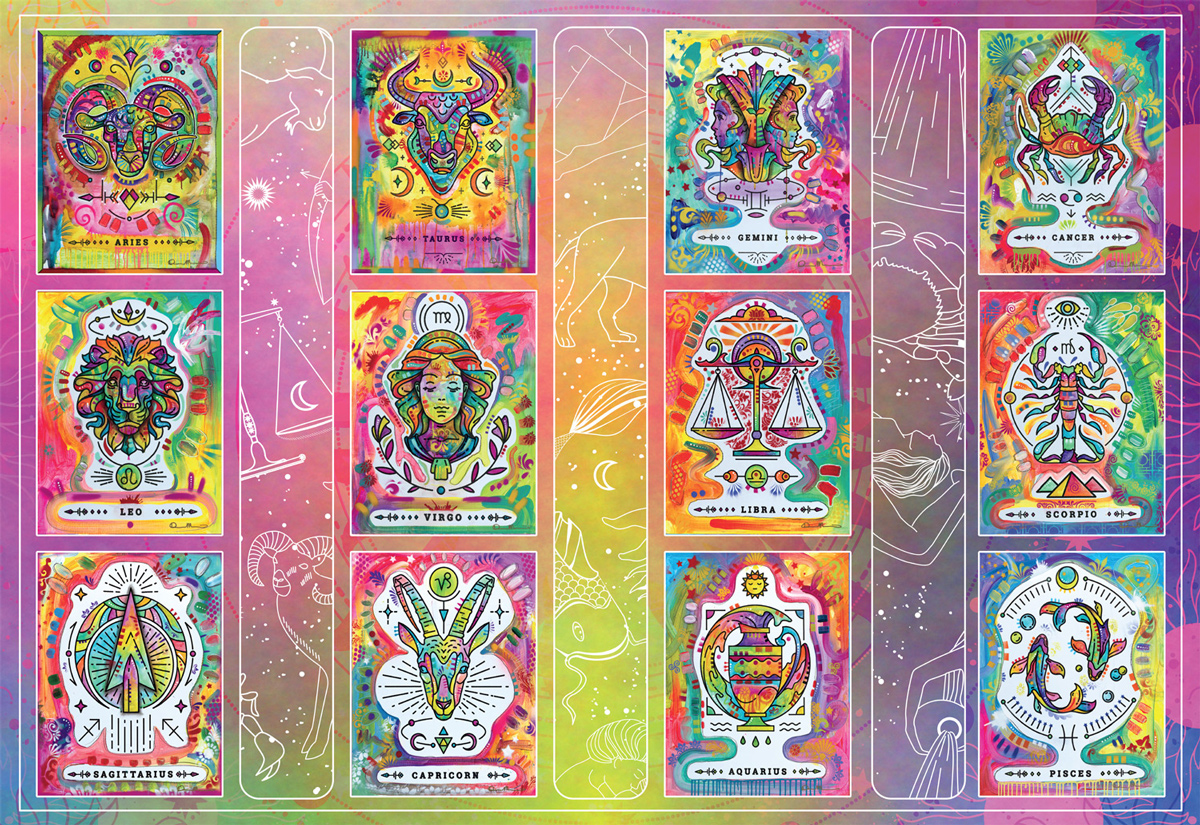 Rainbow Astrology Astrology & Zodiac Jigsaw Puzzle