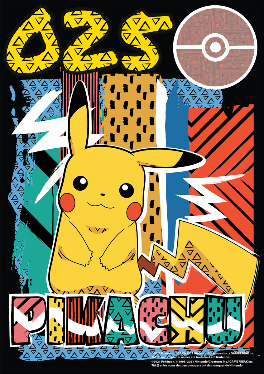 Pikachu Summer Pattern - Scratch and Dent Video Game Jigsaw Puzzle