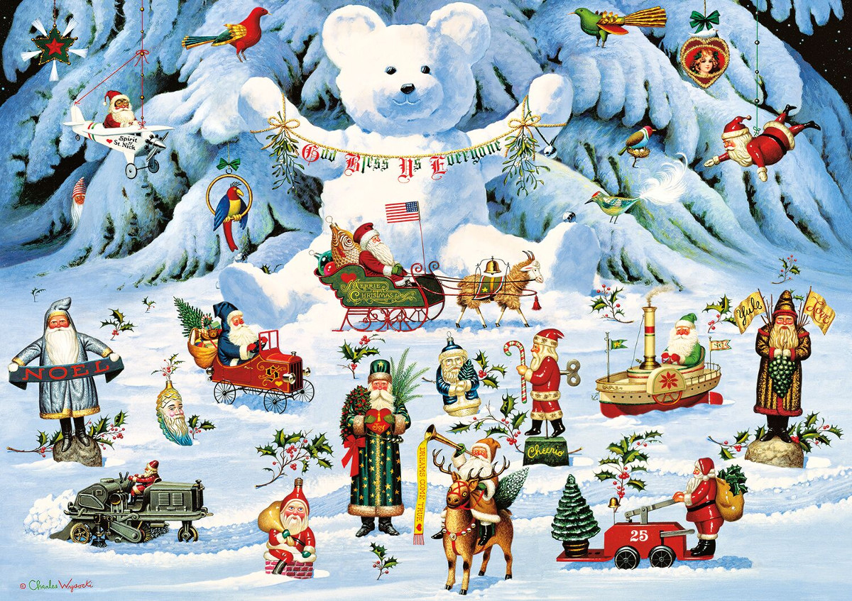 Jingle Bell Teddy & Friends, 300 Pieces, Buffalo Games | Puzzle Warehouse