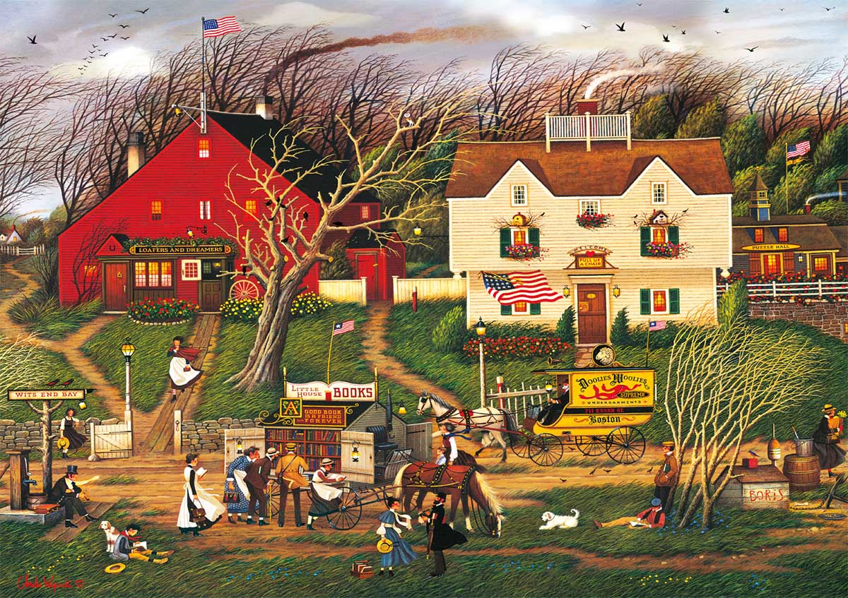 Fireside Companions - Scratch and Dent Americana Jigsaw Puzzle