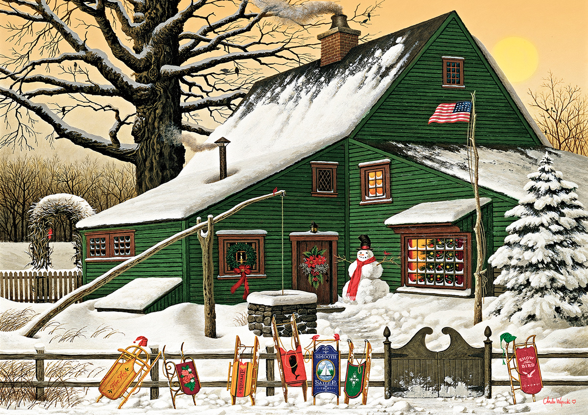 Cocoa Break at the Copperfields Christmas Jigsaw Puzzle