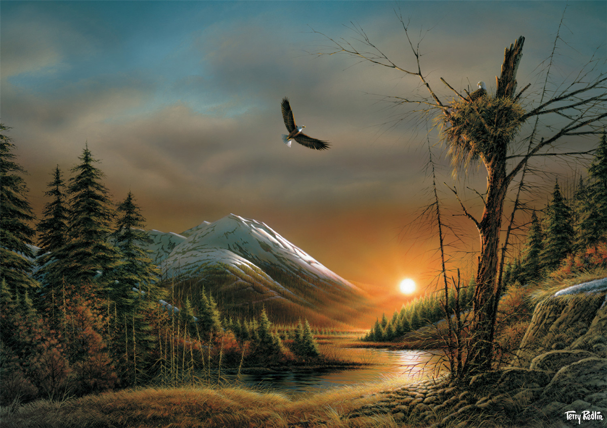 Flying Free Mountain Jigsaw Puzzle