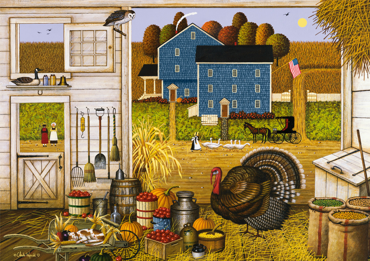 Turkey in the Straw - Scratch and Dent Animals Jigsaw Puzzle