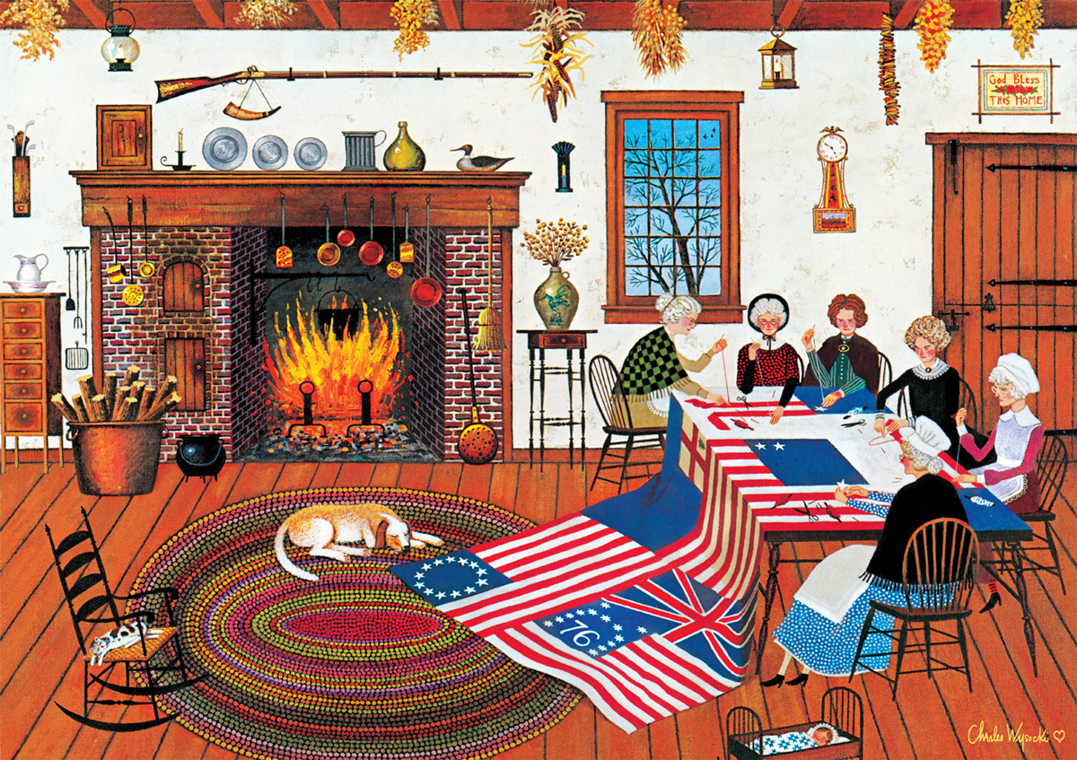 The Quiltmakers People Jigsaw Puzzle