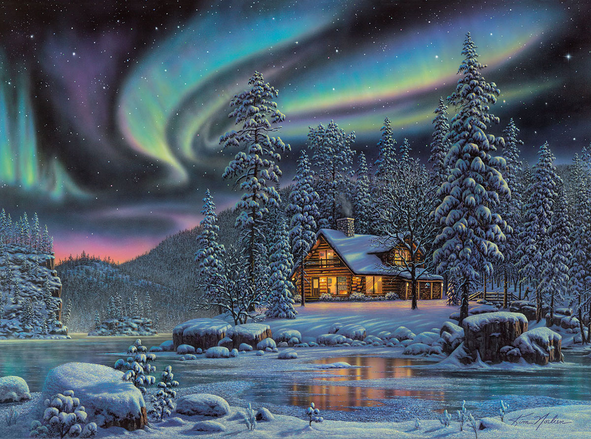 Aurora Bliss - Scratch and Dent Winter Jigsaw Puzzle