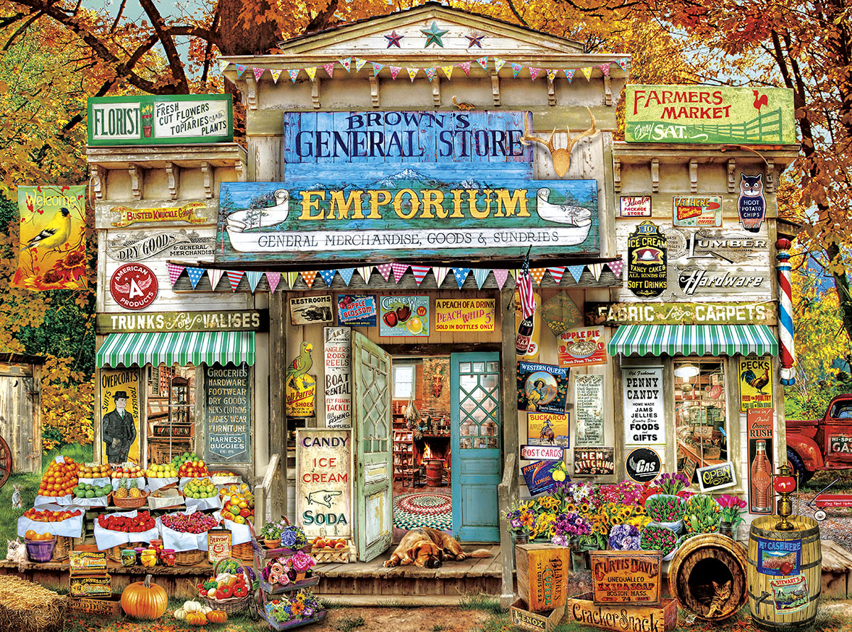 Brown's General Store General Store Jigsaw Puzzle