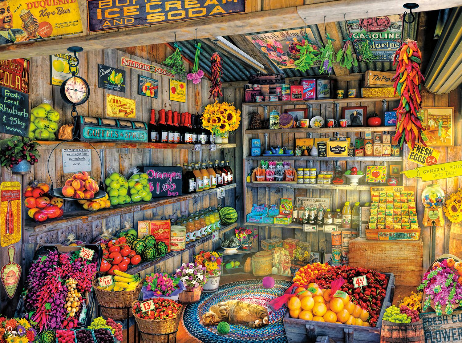 Farm Fresh, 1000 Pieces, Buffalo Games Puzzle Warehouse