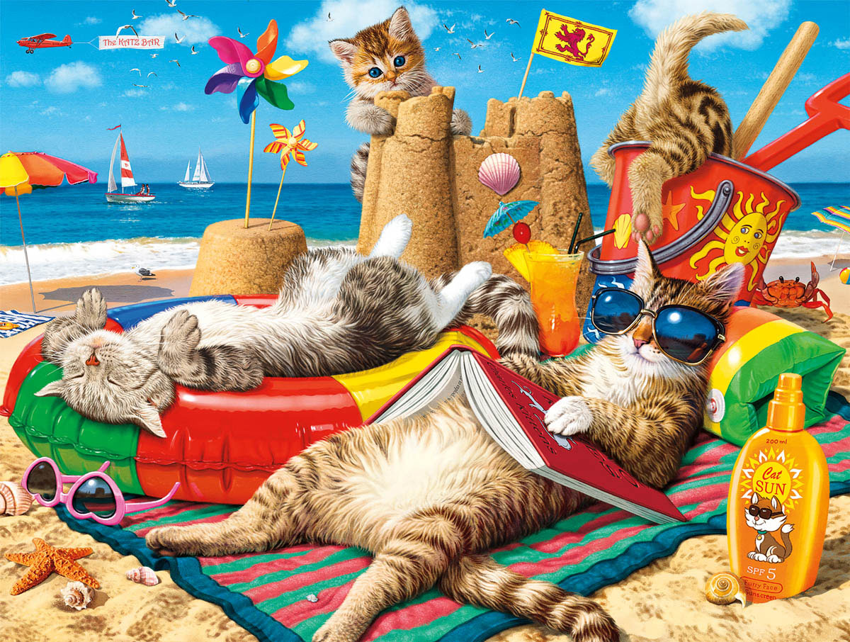 Beachcombers - Scratch and Dent Cats Jigsaw Puzzle