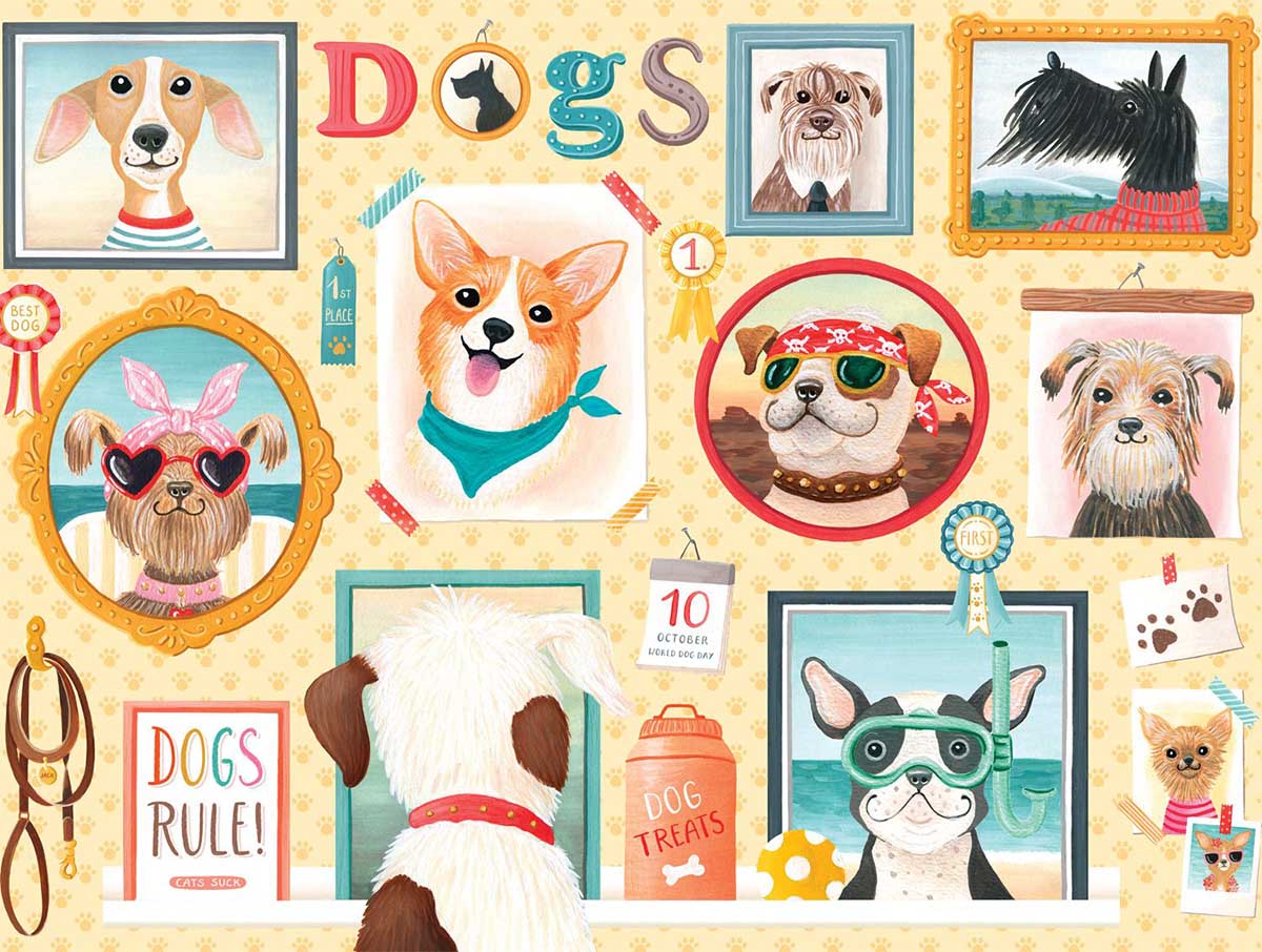 Dogs Rule - Scratch and Dent Dogs Jigsaw Puzzle