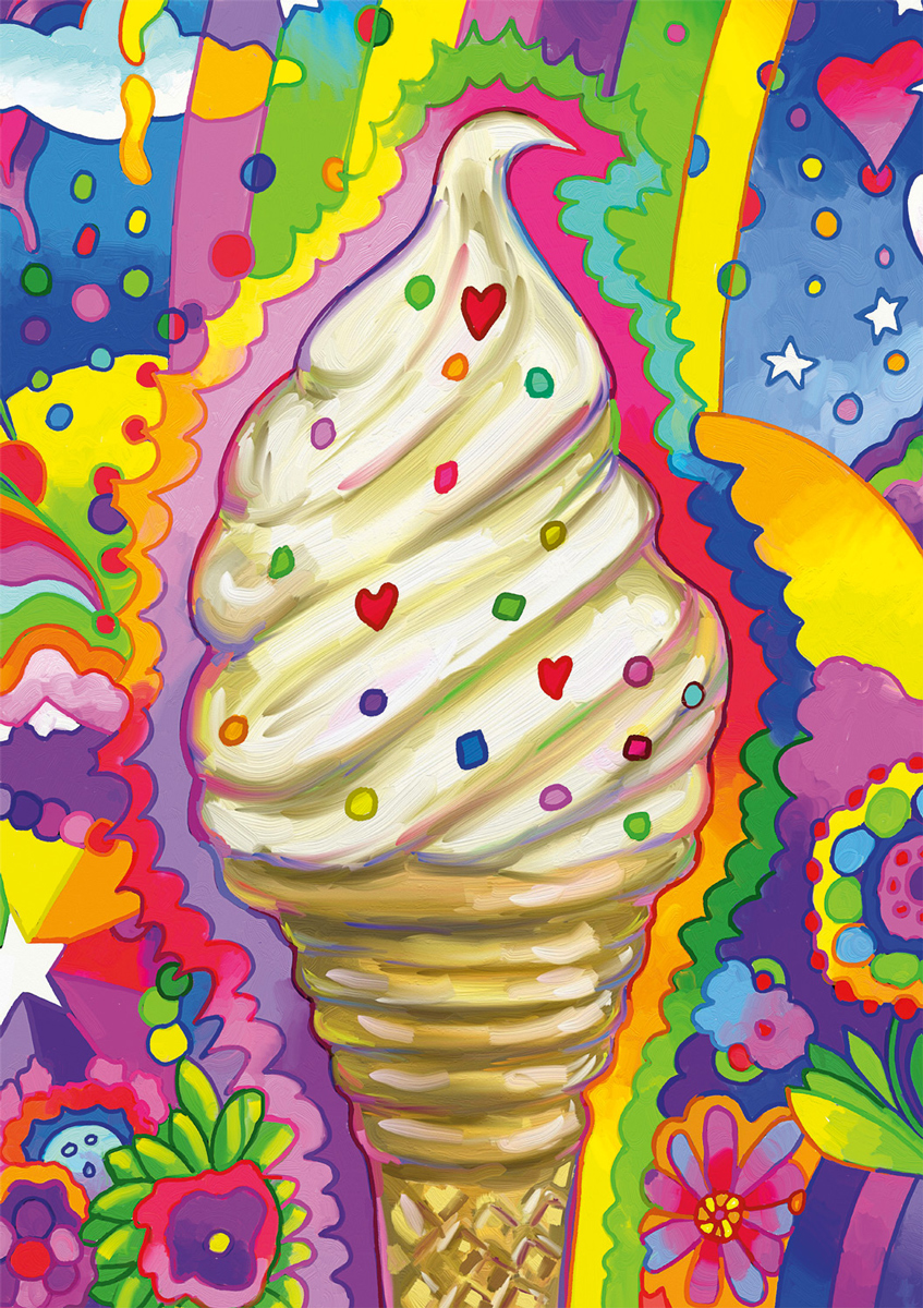 Ice Cream Pop Art Dessert & Sweets Jigsaw Puzzle