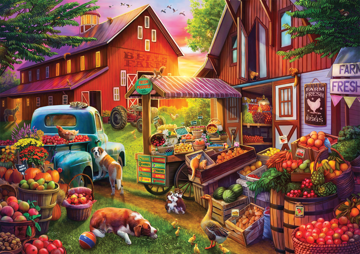 Bell's Farm Farm Jigsaw Puzzle