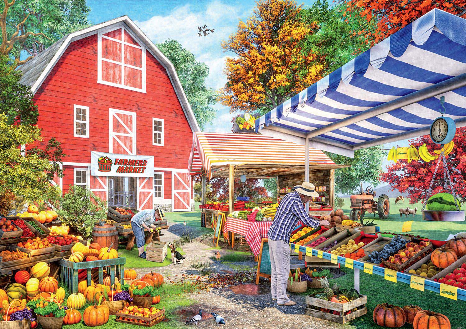 Grandpa's Farm Market Farm Jigsaw Puzzle