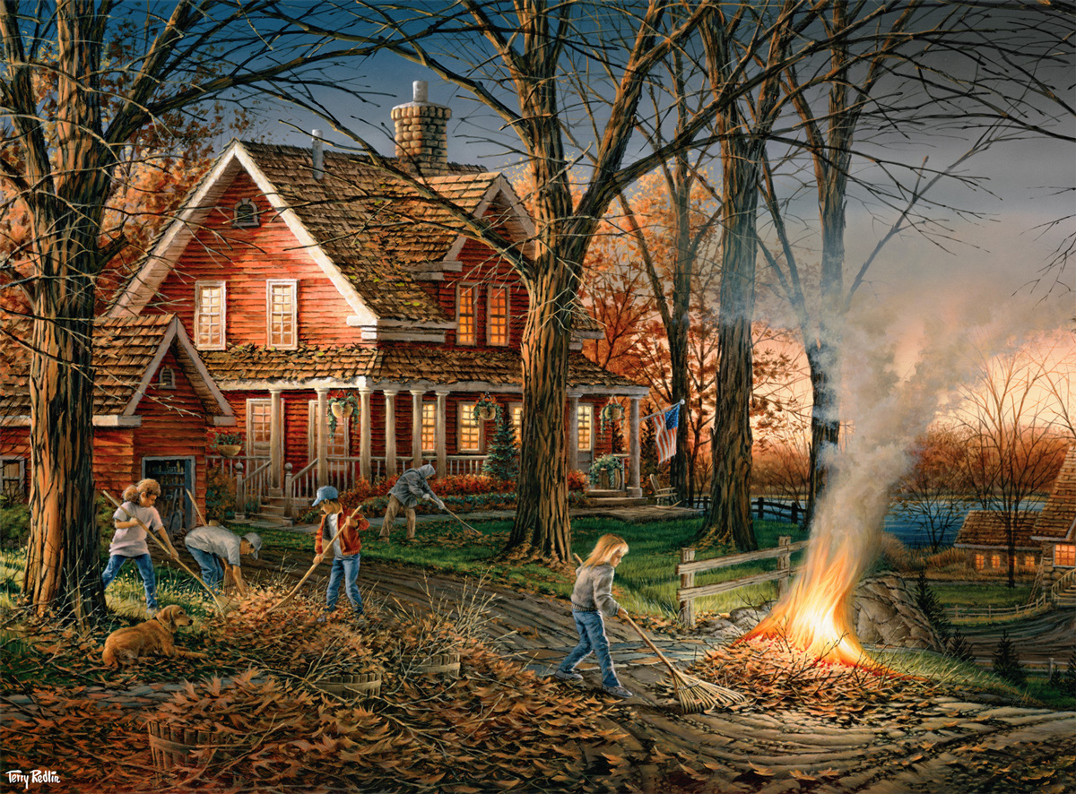 Autumn Evening - Scratch and Dent Fall Jigsaw Puzzle