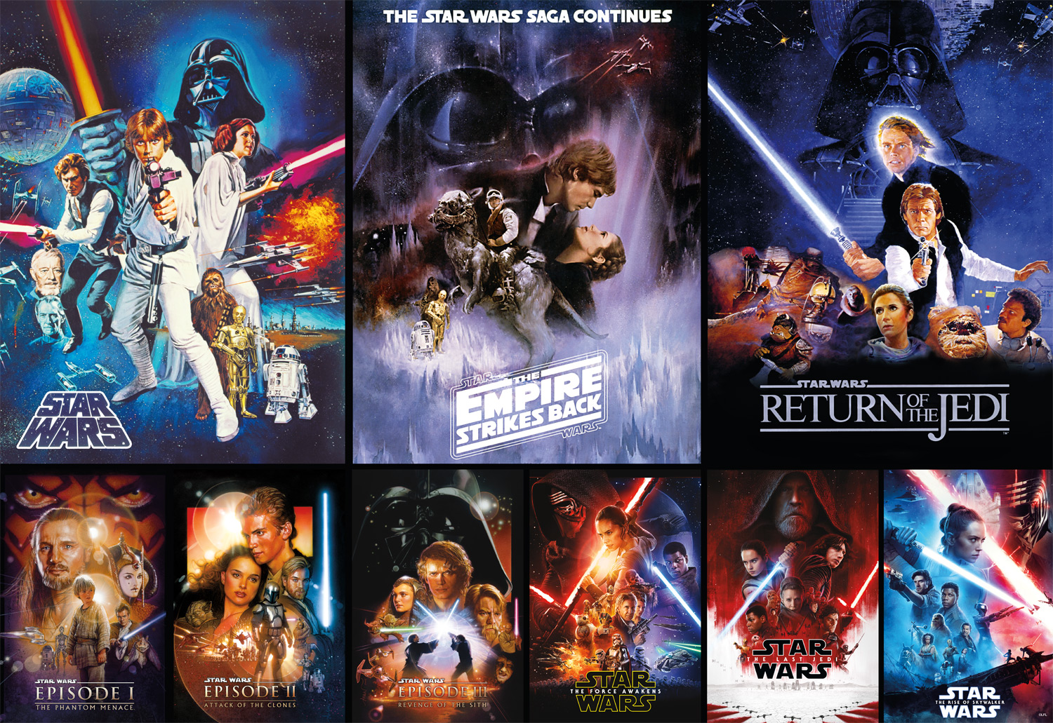 Skywalker Saga Posters Star Wars Jigsaw Puzzle