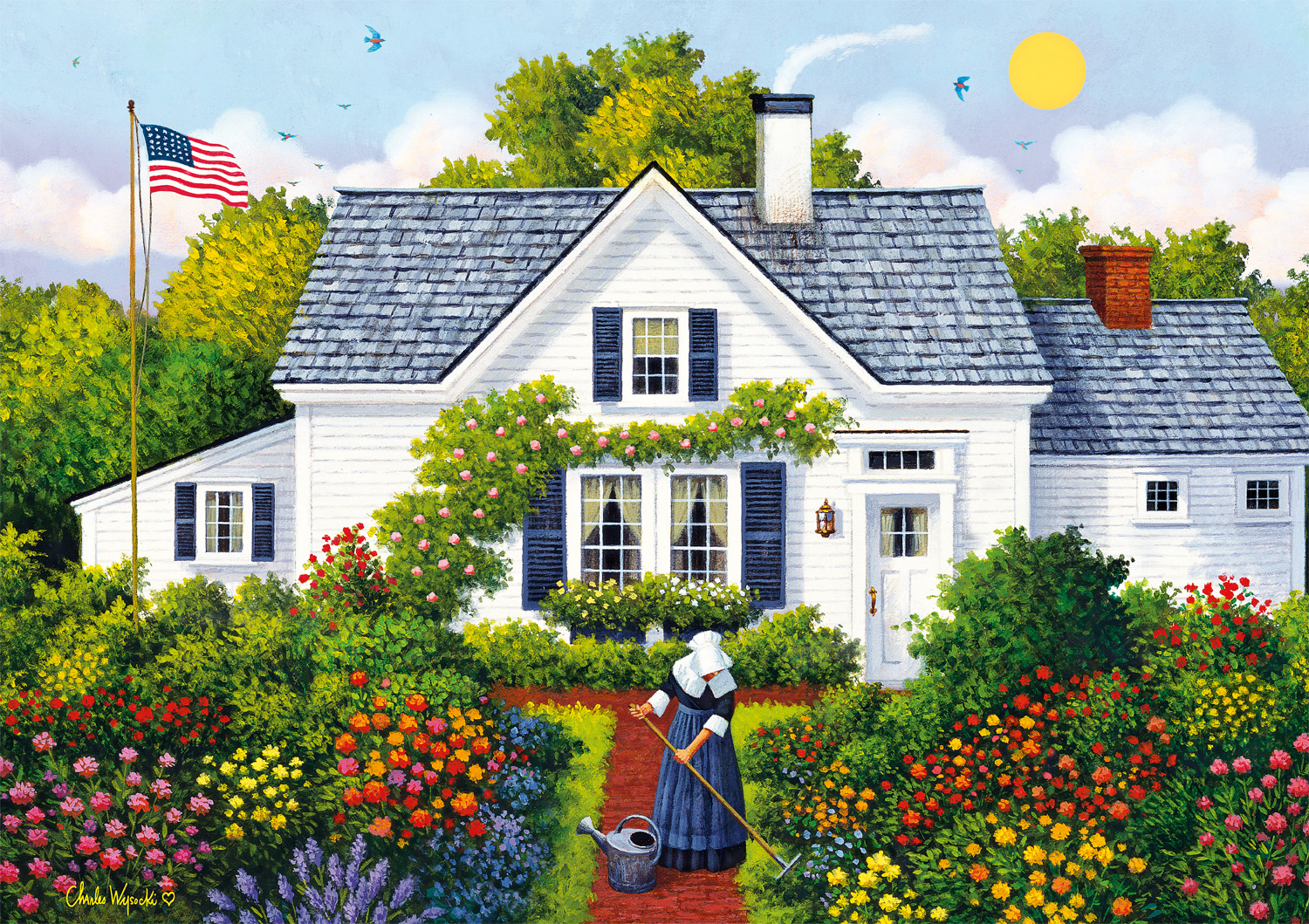 Elizabeth's Garden Flower & Garden Jigsaw Puzzle