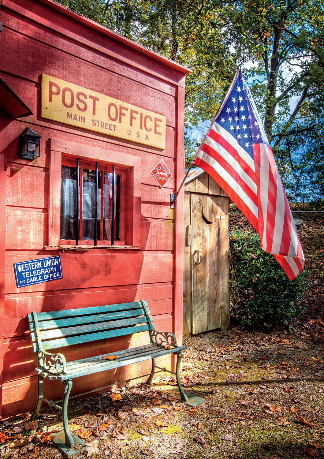 Old Timey Post Office Patriotic Jigsaw Puzzle