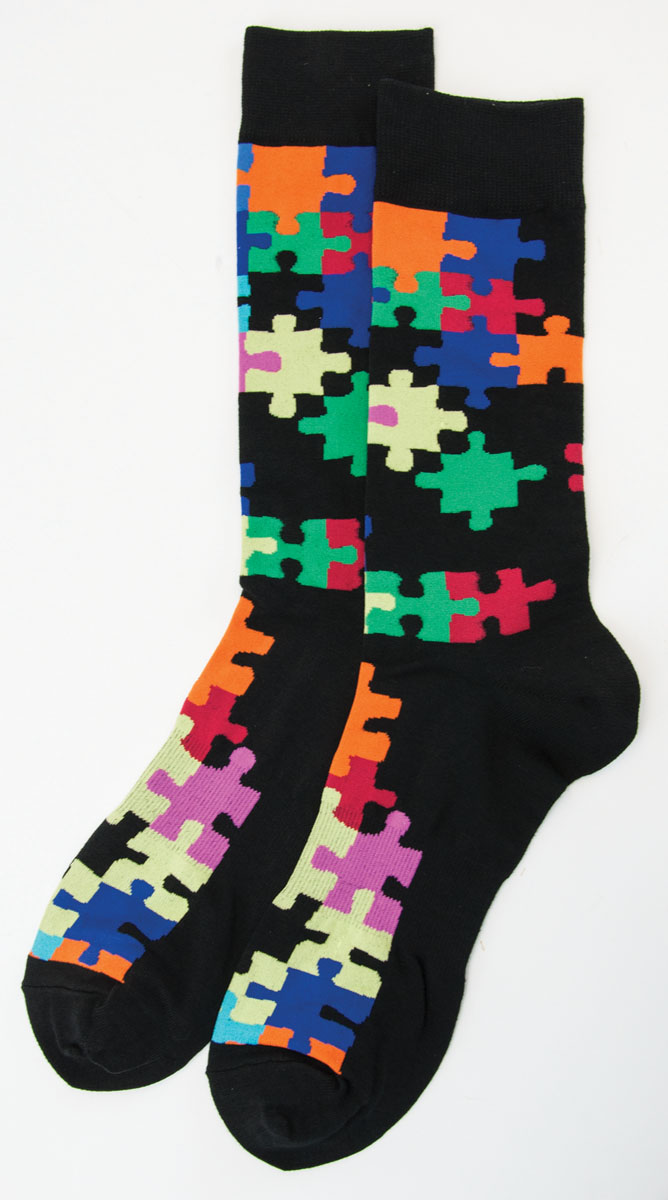 Women's Puzzle Socks - 3 pair (for ordering), Springbok | Puzzle Warehouse