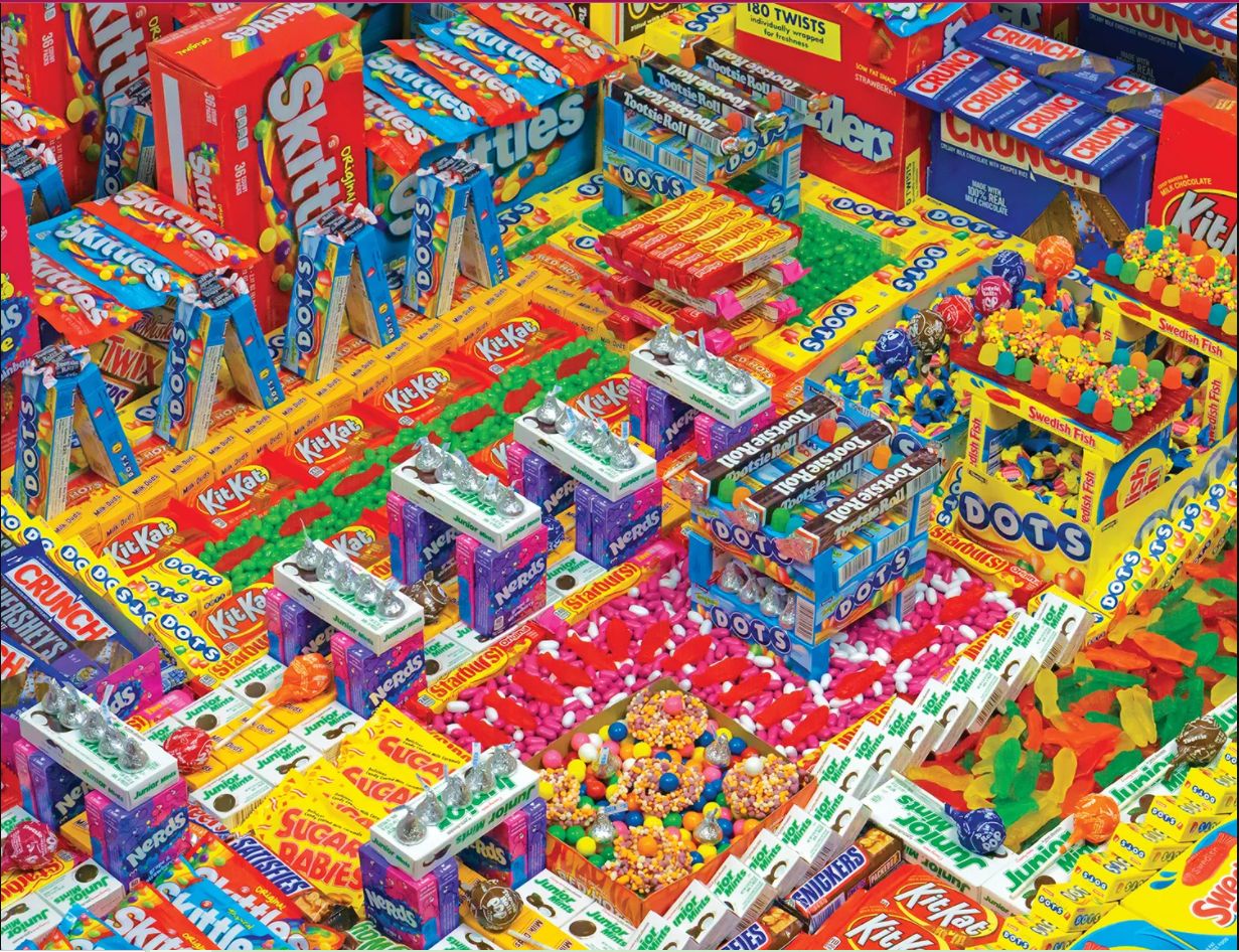 Candyscape - Scratch and Dent Candy Jigsaw Puzzle