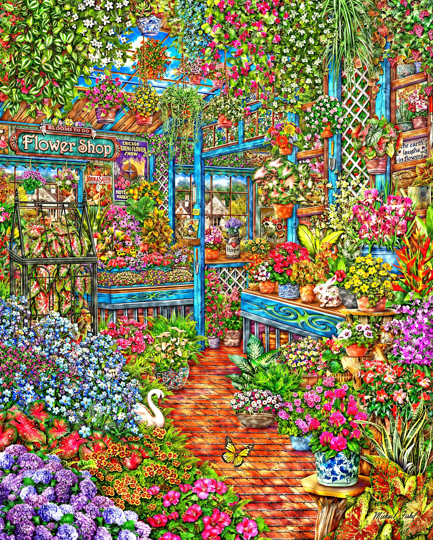 Blooms To Go Fine Art Jigsaw Puzzle