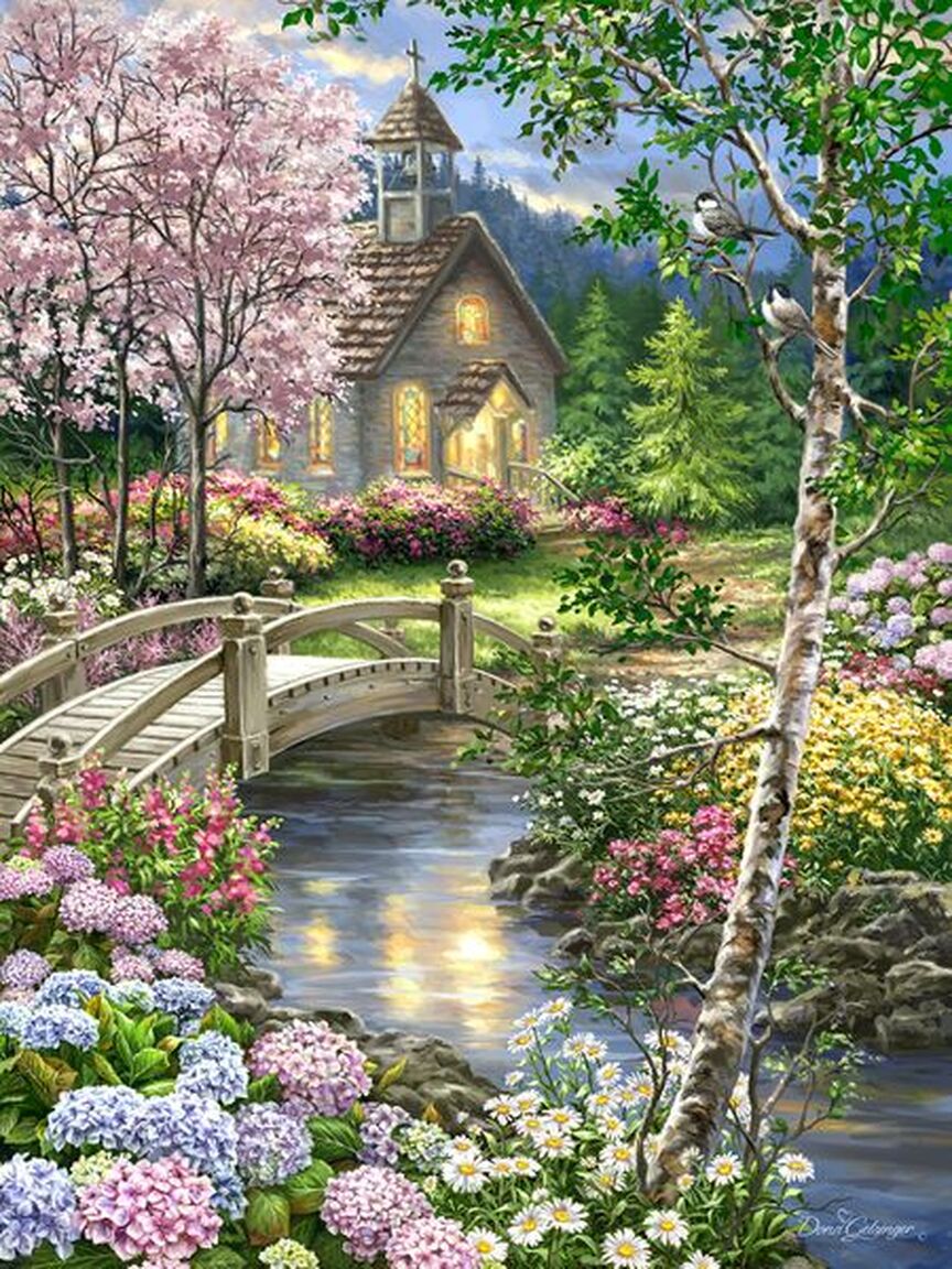 Spring Chapel Religious Jigsaw Puzzle