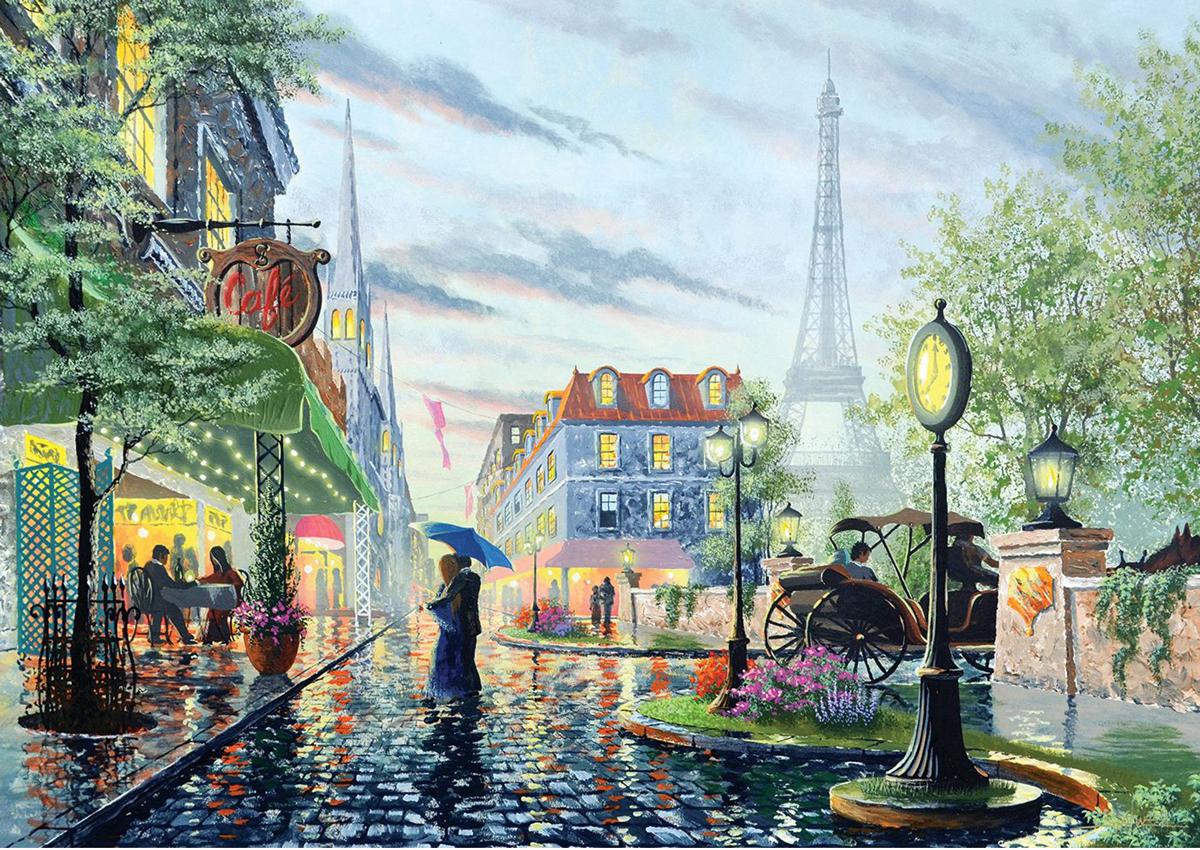 Summer Rain, Paris, 2000 Pieces, Heidi Arts | Puzzle Warehouse