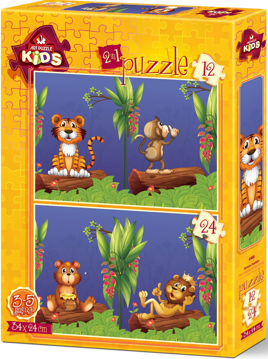 The Friends In The Forest Puzzle Set Animals Jigsaw Puzzle