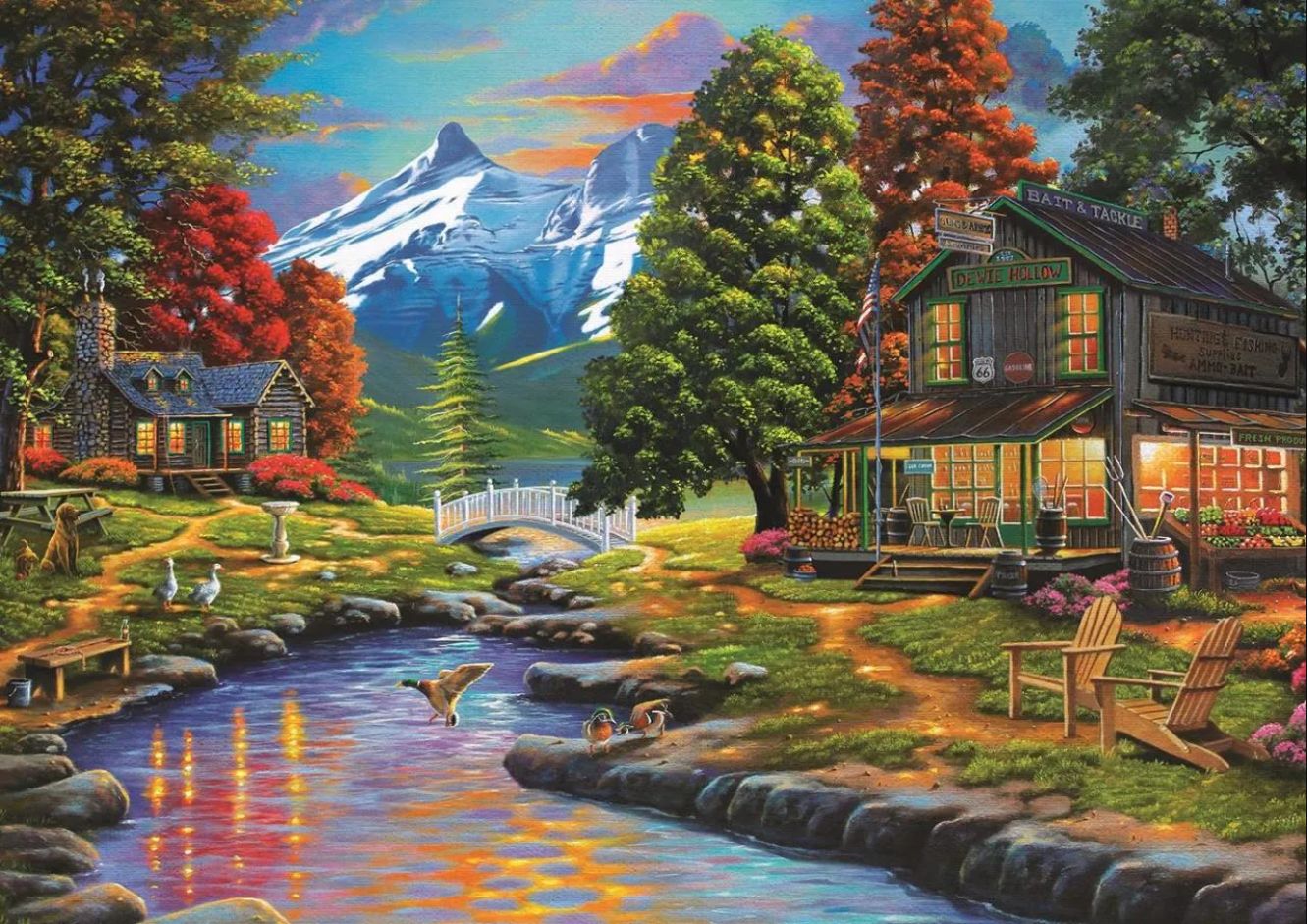 A Forest Lakes & Rivers Jigsaw Puzzle
