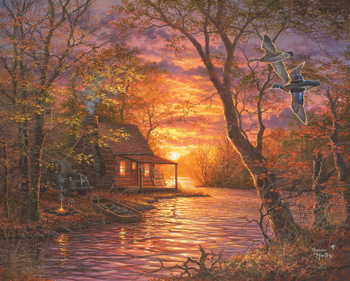 Moon Cabin Retreat Cabin & Cottage Jigsaw Puzzle By Springbok