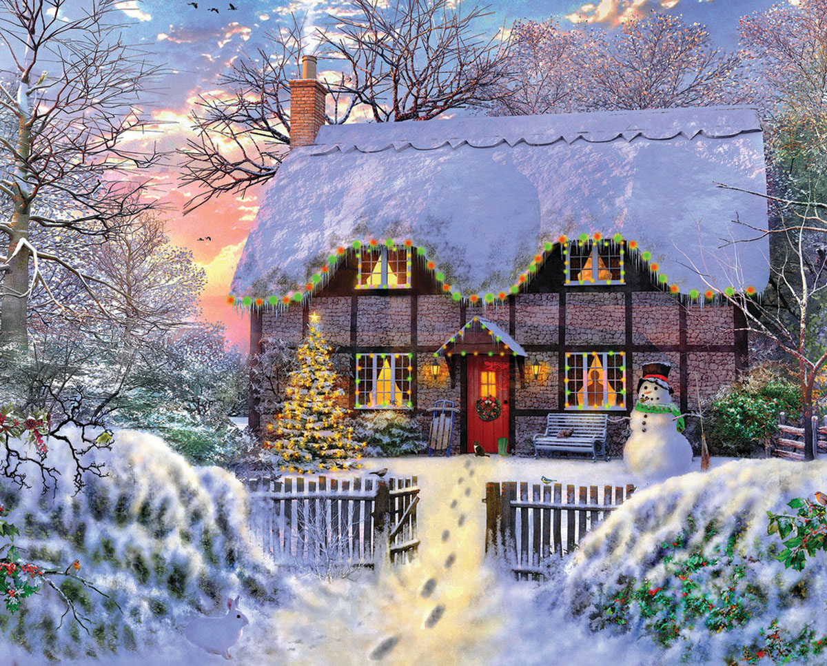 Yuletide Cottage Christmas Jigsaw Puzzle