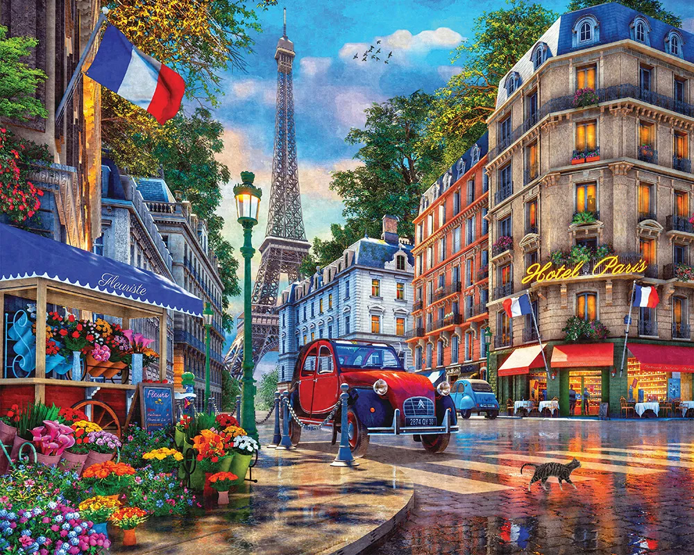 Paris Street Life, 500 Pieces, Springbok | Puzzle Warehouse