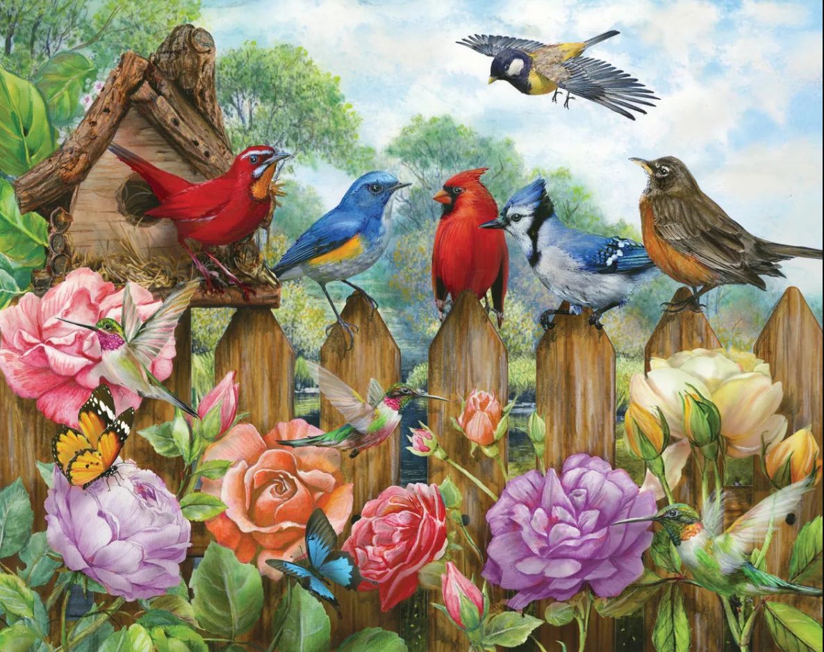 Morning Serenade Birds Jigsaw Puzzle