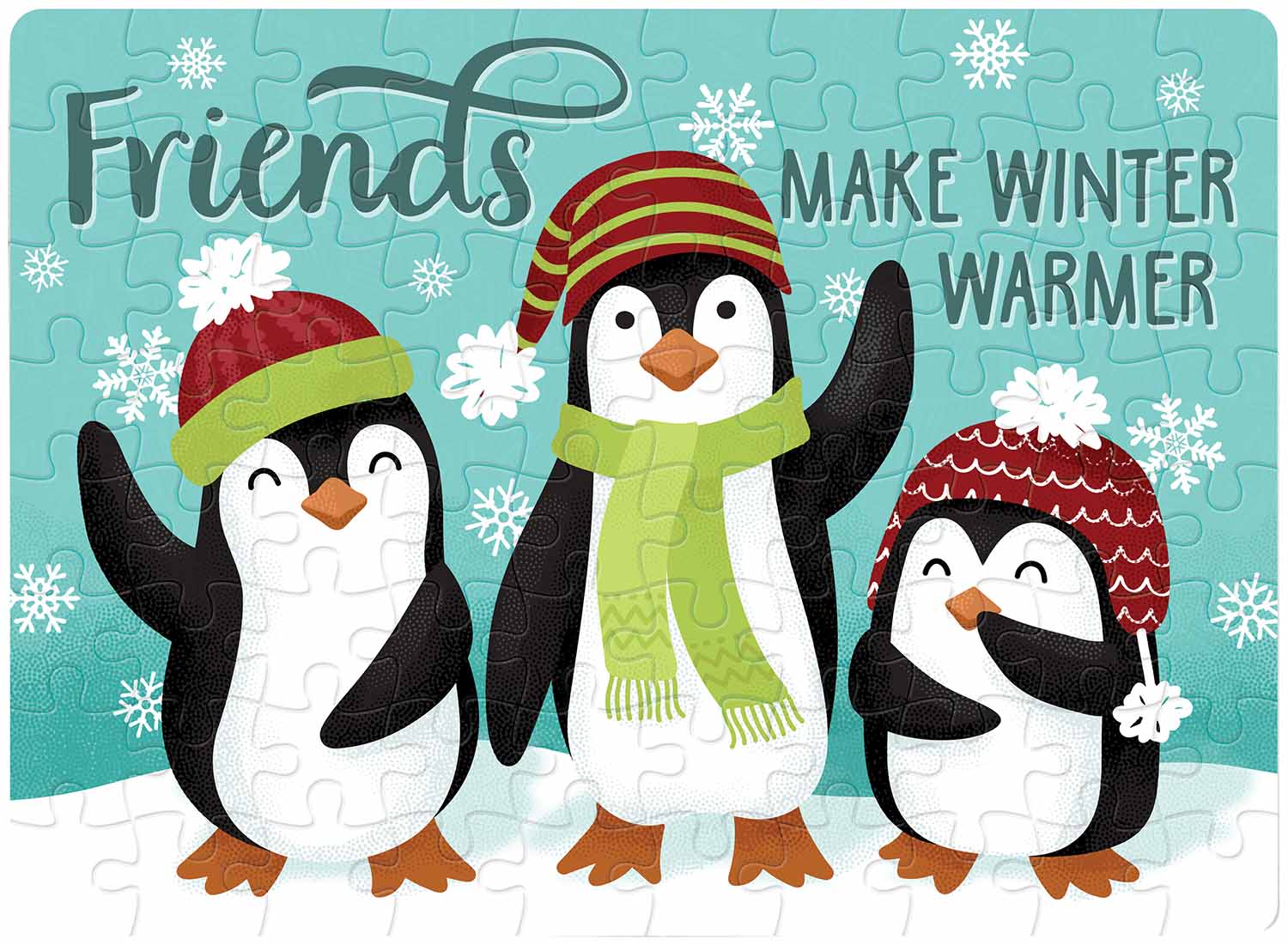 Friends Winter Warmer Quotes & Inspirational Jigsaw Puzzle