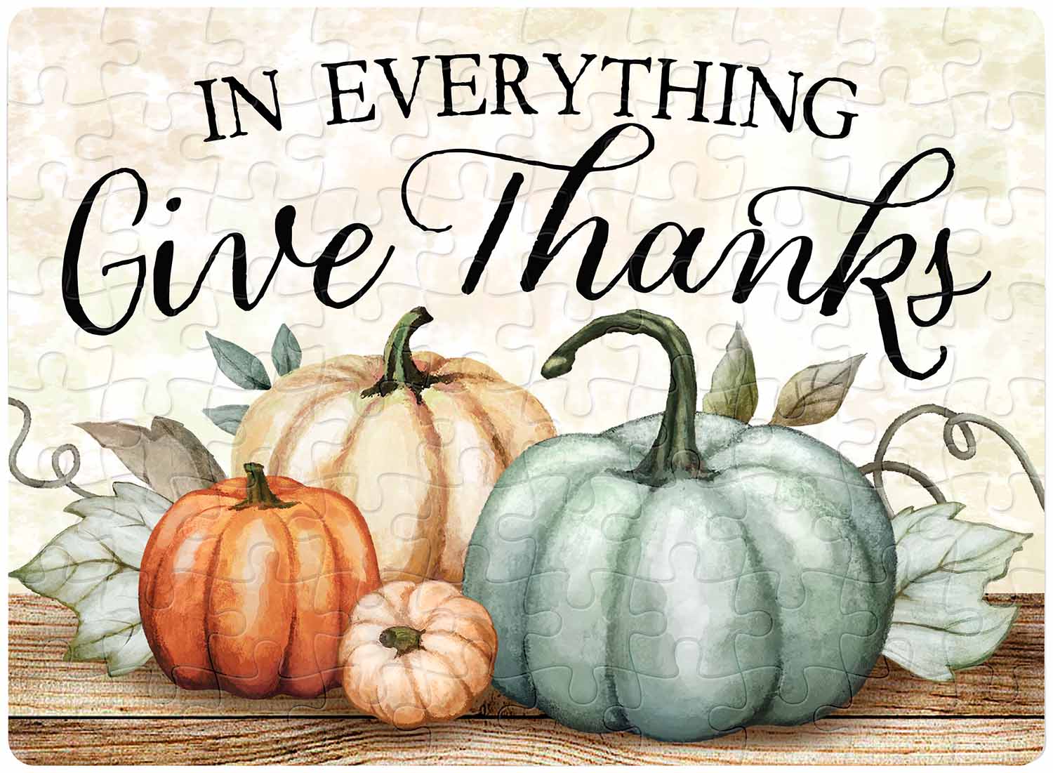 Give Thanks Thanksgiving Jigsaw Puzzle