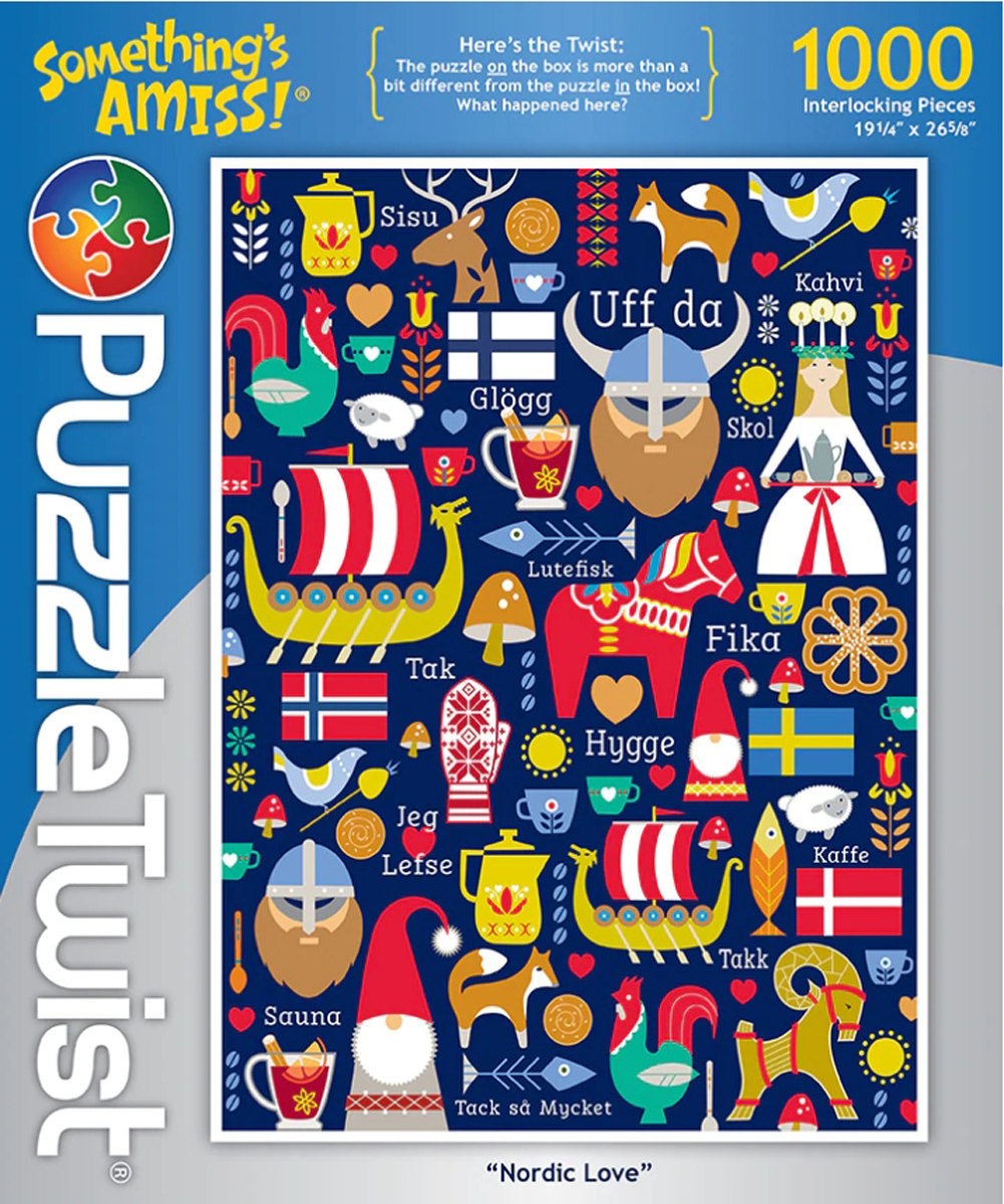 Nordic Love Twist - Something's Amiss! Maps & Geography Jigsaw Puzzle