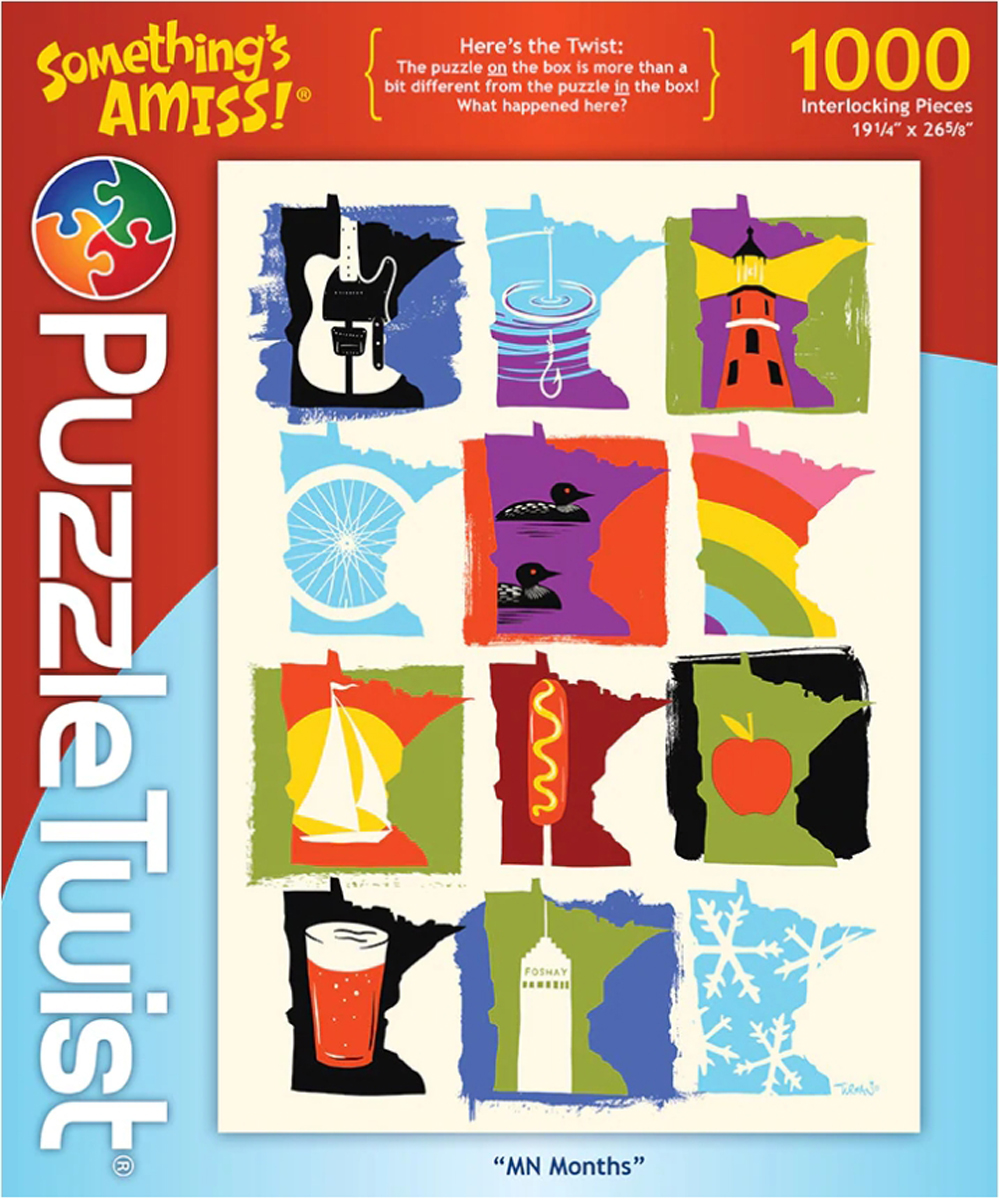 MN Months - Something's Amiss! Maps & Geography Jigsaw Puzzle
