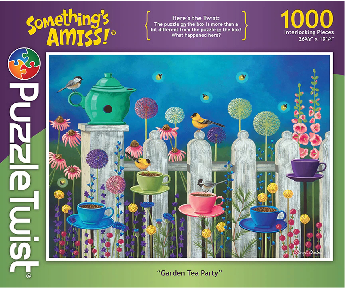 Garden Tea Party - Something's Amiss! Birds Jigsaw Puzzle