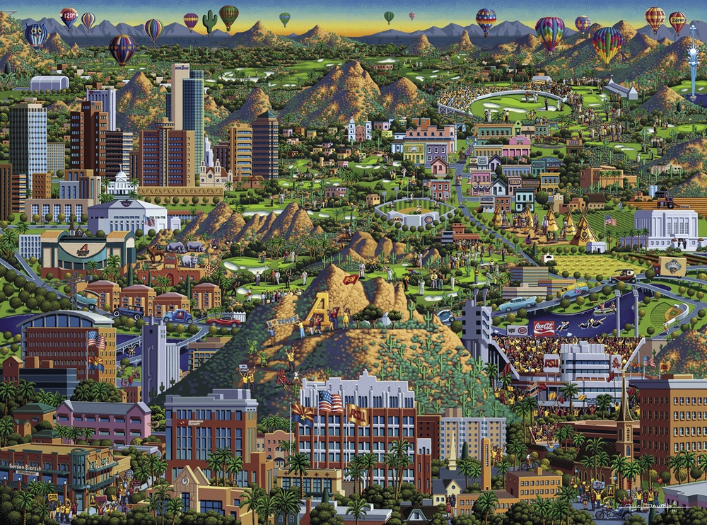 Valley Of The Sun Landmarks & Monuments Jigsaw Puzzle