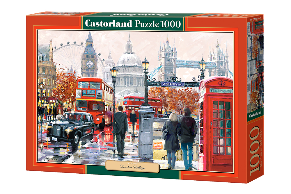 London Collage Fine Art Jigsaw Puzzle