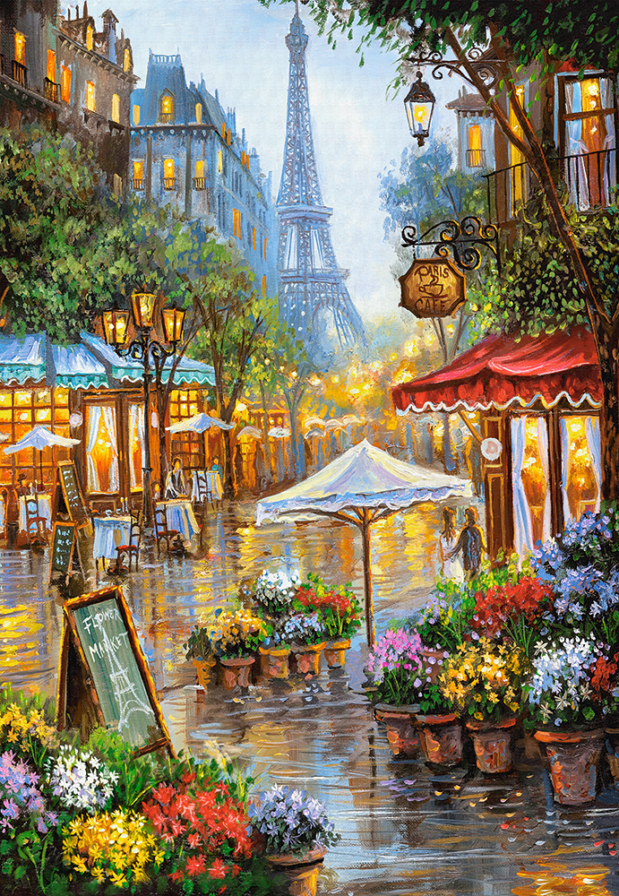 Spring Flowers, Paris Fine Art Jigsaw Puzzle