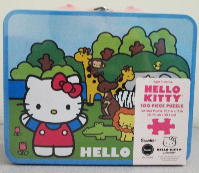 Hello Kitty 100 Piece Puzzle Inside Lunch Box Tin