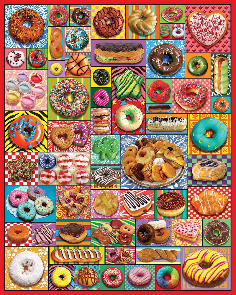 Details about   DEKOSH Donuts Delight 1000 Piece Jigsaw Puzzle for AdultsDelicious Family...