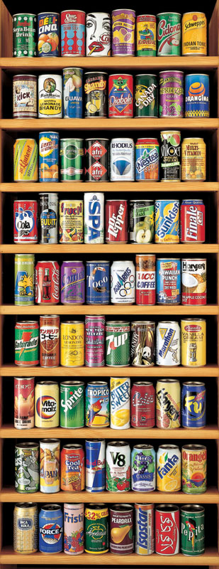 Soft Drink Cans Drinks & Adult Beverage Jigsaw Puzzle