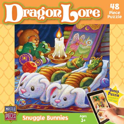 BEDTIME STORIES 48 Piece 9"x12" Jigsaw Puzzle Series DRAGON LORE 