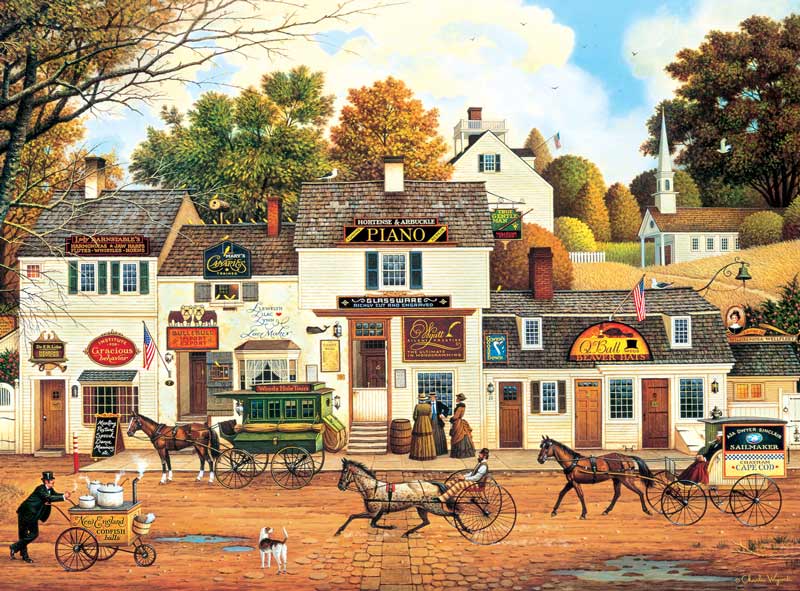 Puzzles Charles Wysocki Olde Cape Cod Folk Art Jigsaw Puzzle