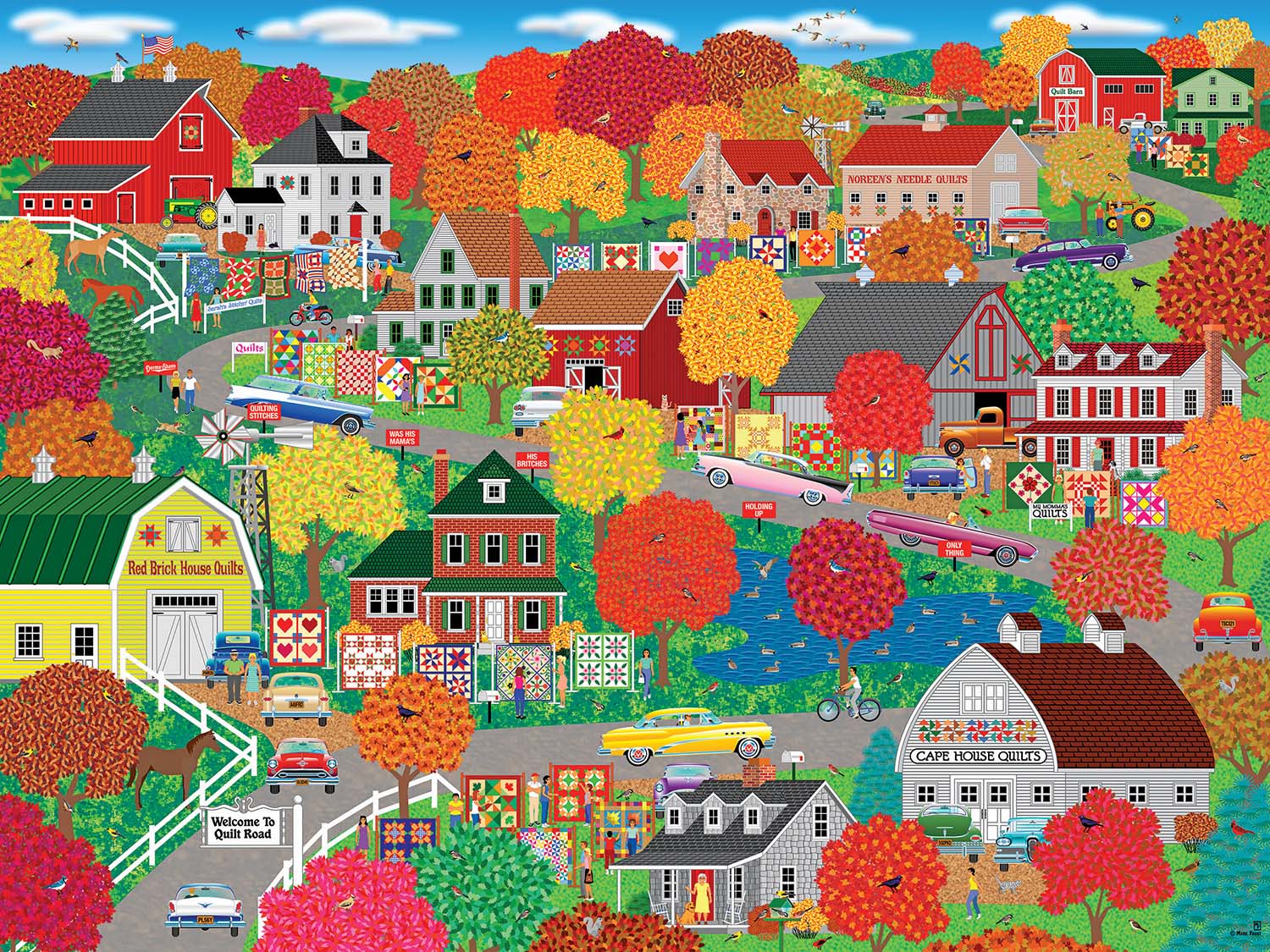 Home Country - The Quilt Road Quilting & Crafts Jigsaw Puzzle