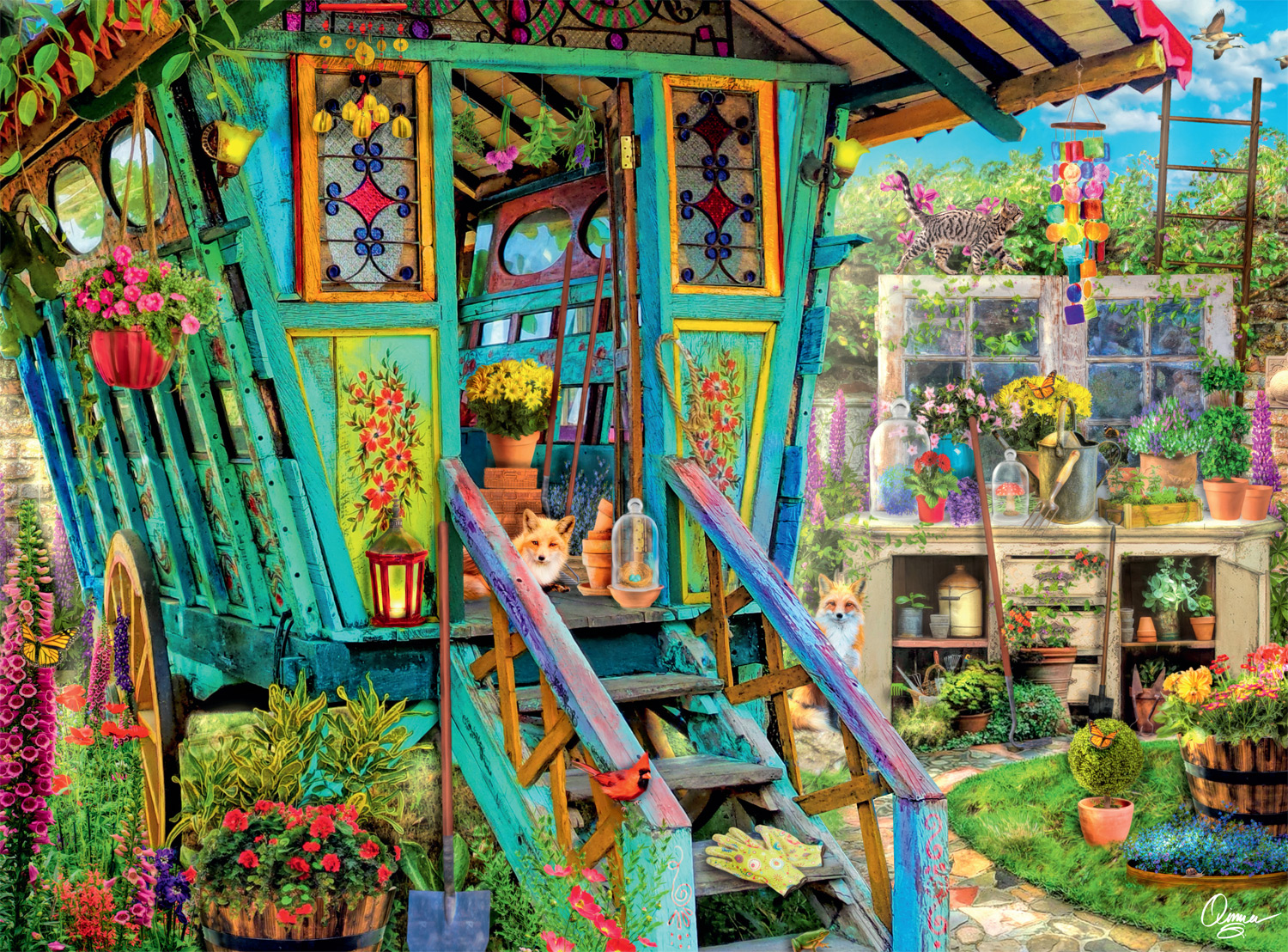 The Potting Shed Animals Jigsaw Puzzle